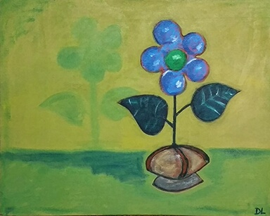 Metal flower